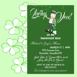 Lass die Shenanigans Begin St. Patricks Day Lucky Einladung
