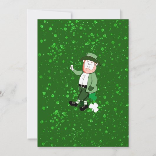 Lass die Shenanigans Begin St. Patricks Day Lucky Einladung (Rückseite)