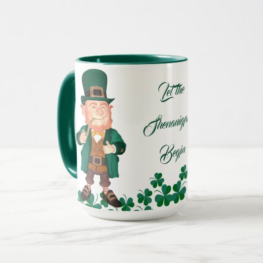 Lass die Shenanigans beginnen Lucky Leprechauns Kl Tasse (Vorderseite Links)