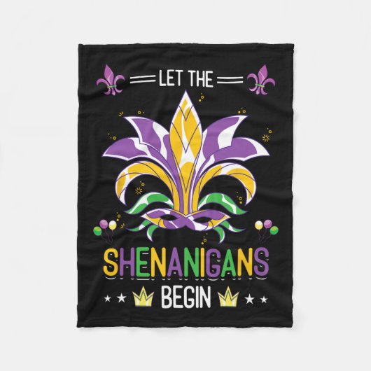 Lass die Shenanigans beginnen Masquerade Kostümges Fleecedecke (Vorderseite)