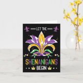 Lass die Shenanigans beginnen Masquerade Kostümges Karte (Gelbe Blume)