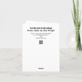 Lass die Socken, um zu reden Karte (Rückseite)