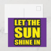 lass die Sonne rein Postkarte (Vorne/Hinten)