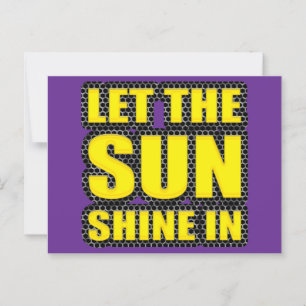 lass die Sonne rein Postkarte
