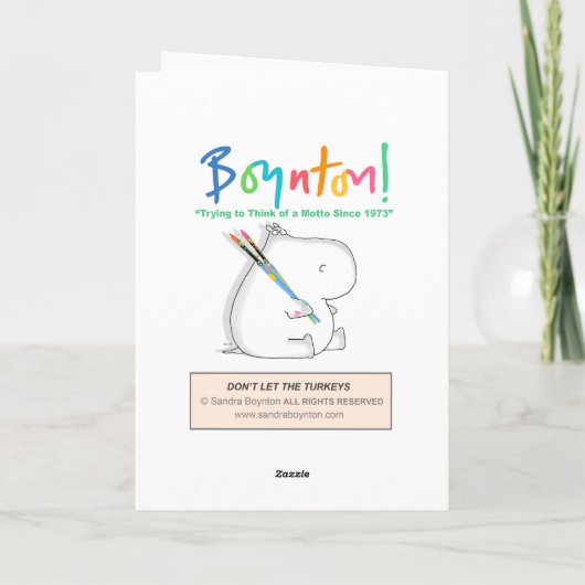 Lass DIE TÜRKEI NICHT Karte (Rückseite)