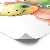 Lass, die Welt höre deinen Ruhm! Niedliches Aquare Poster (Ecke)