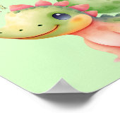 Lass, die Welt höre deinen Ruhm! Niedliches Aquare Poster (Ecke)