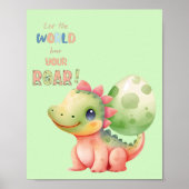 Lass, die Welt höre deinen Ruhm! Niedliches Aquare Poster (Vorne)