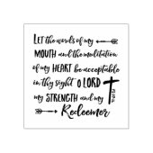 Lass die Worte meines Mund, S 19:14 Gummistempel (Prägung)