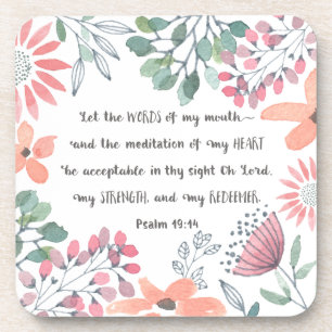 Lass die Worte meines Mundes - Ps 19:14 Untersetzer