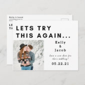 lass dies noch einmal zu ändern Datum Postkarte (Vorne/Hinten)