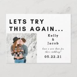 lass dies noch einmal zu ändern Datum Postkarte