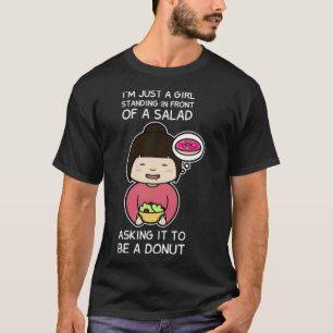 Lass diesen Salat als bagel space Geburtstag T-Shirt