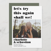 Lass dieses Foto erneut Save the Date (Vorne/Hinten)