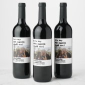 Lass dieses Foto erneut Save the Date Weinetikett (Flaschen)