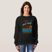 Lass dieses Mädchen dir zeigen, wie man Race Funny Sweatshirt (Vorne ganz)