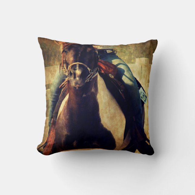 Lass dieses Pinto Pony Run Kissen (Vorderseite)