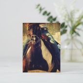Lass dieses Pinto Pony Run Postkarte (Stehend Vorderseite)