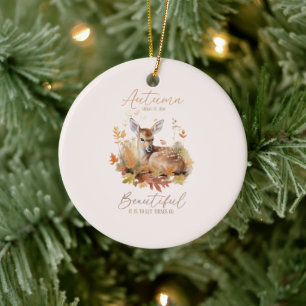 Lass Dinge gehen Herbst Keramik Ornament