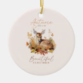 Lass Dinge gehen Herbst Keramik Ornament (Vorne)