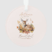 Lass Dinge gehen Herbst Ornament (Rückseite)