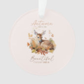 Lass Dinge gehen Herbst Ornament (Vorderseite)