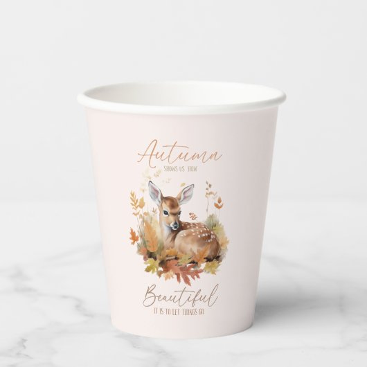 Lass Dinge gehen Herbst Pappbecher (Vorderseite)