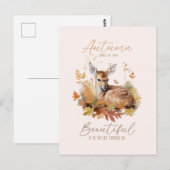 Lass Dinge gehen Herbst Postkarte (Vorne/Hinten)