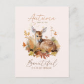 Lass Dinge gehen Herbst Postkarte (Vorderseite)