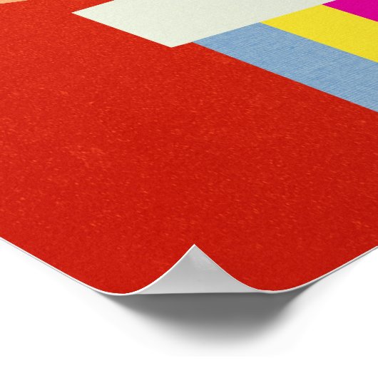 Lass Dinge gehen Poster (Ecke)