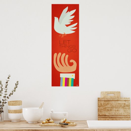 Lass Dinge gehen Poster (Küche)