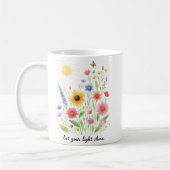 Lass dir Blume und Sonne personalisiert Kaffeetasse (Links)