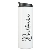 Lass dir Blume und Sonne personalisiert Thermosbecher (Nach rechts gedreht)