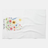 Lass dir helle Blume und Sonne Geschirrtuch (Horizontal)