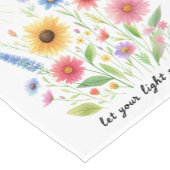 Lass dir helle Blume und Sonne Kurzer Tischläufer (Ecke)