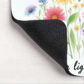 Lass dir helle Blume und Sonne Mousepad (Ecke)