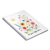 Lass dir helle Blume und Sonne Notizblock (Rechte Seite)