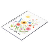 Lass dir helle Blume und Sonne Notizblock (Linke Seite)
