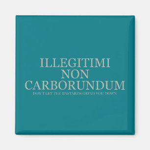 Lass dir nicht die Bastards, die dich abschleifen Magnet