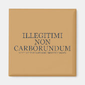 Lass dir nicht die Bastards, die dich niederreißen Magnet (Vorne)