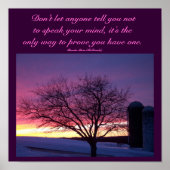 Lass dir von niemandem etwas zu sagen...Quote Post Poster (Vorne)