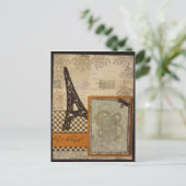 Lass Do Lunch Eiffel Tower Postkarte (Stehend Vorderseite)