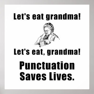 Lass Eat Oma Poster
