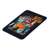 Lass ein Kult-Spooky-Retro-Halloween-Kind zu start Magnet (Linke Seite)