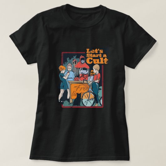 Lass eine Cult Spooky Retro Halloween Womens T-Shirt (Design vorne)