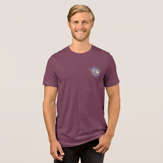 Lass einfach weiter. Tri-Blend shirt (Vorderseite voll)