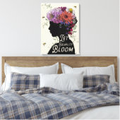 Lass Equality Bloom - Canvas print 18" x 24" Leinwanddruck (Insitu (Schlafzimmer))