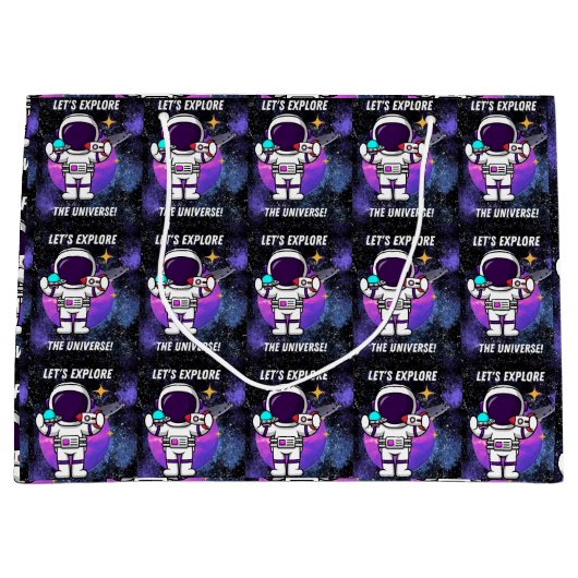 lass erforscht das Universum Große Geschenktüte (Vorderseite)