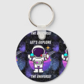 lass erforscht das Universum Schlüsselanhänger (Rückseite)