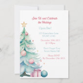 Lass erhält Lit Christmas Einladung (Rückseite)